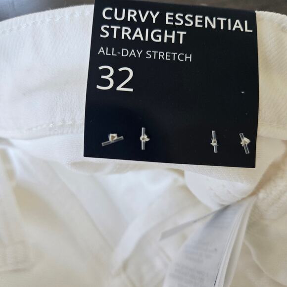 J. Crew Factory Curvy Essential Straight White Jean Size 32 NWT - Picture 6 of 10